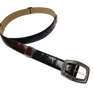 Brighton | Accessories | Vintage Brighton Croc Leather Black  display picture 1